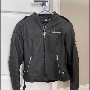 Icon Hella Leather Motorcycle Jacket size L